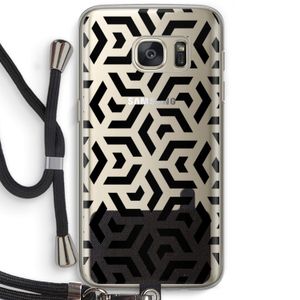 Crazy pattern: Samsung Galaxy S7 Transparant Hoesje met koord