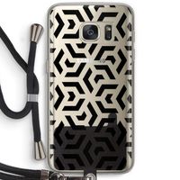Crazy pattern: Samsung Galaxy S7 Transparant Hoesje met koord