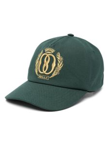 Bally casquette en coton à logo brodé - Vert