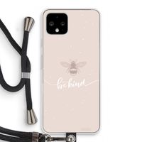 Be(e) kind: Pixel 4 Transparant Hoesje met koord