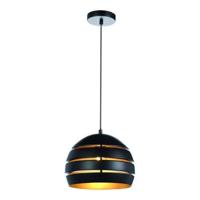 Freelight Hanglamp Djarin Mat Zwart & Goud Ø 28cm