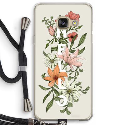 Hello bloemen: Samsung Galaxy A3 (2016) Transparant Hoesje met koord