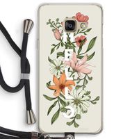 Hello bloemen: Samsung Galaxy A3 (2016) Transparant Hoesje met koord