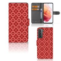 Samsung Galaxy S21 | Telefoon Hoesje | Batik Rood