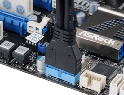 Akasa USB-kabel USB 3.2 Gen1 (USB 3.0 / USB 3.1 Gen1) Shrouded header 19-polig, USB-A bus 0.15 m Zwart Vergulde steekcontacten, UL gecertificeerd AK-CBUB09-15BK