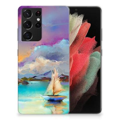 Smartphone hoesje Samsung Galaxy S21 Ultra Boat