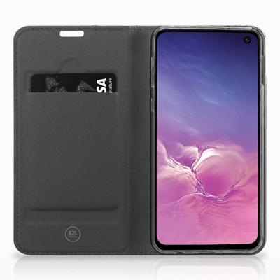 Samsung Galaxy S10e | Standcase | Marmer Wit Zwart - Origineel Cadeau Man Samsung Galaxy S10e | Standcase | Marmer Wit Zwart - Origineel Cadeau Man