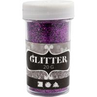 Creativ Company Glitter, paars, 20 gr/ 1 doosje