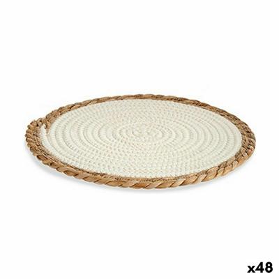 Placemat Natuurlijk Wit 30 x 1 x 30 cm (48 Stuks)