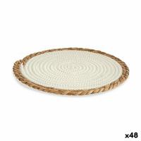 Placemat Natuurlijk Wit 30 x 1 x 30 cm (48 Stuks)