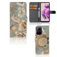 Hoesje voor Xiaomi Redmi Note 12S Vintage Bird Flowers - thumbnail