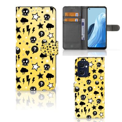 Telefoonhoesje met Naam OPPO Find X5 Lite | Reno 7 5G Punk Geel Telefoonhoesje met Naam OPPO Find X5 Lite | Reno 7 5G Punk Geel