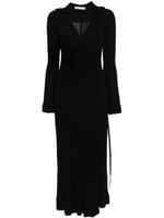 By Malene Birger robe longue Gianina à design portefeuille - Noir