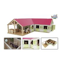 Kids Globe paardenhoekstal roze