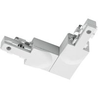 Spanningsrail Doorverbinder - Trion Dual - Hoek L Connector - Aarde Buiten - 2 Fase - Mat Wit - thumbnail