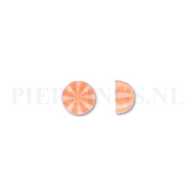 Balletje 1.6 mm acryl halve strandbal oranje