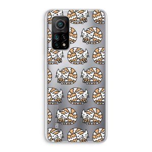 Slapende poes: Xiaomi Mi 10T 5G Transparant Hoesje