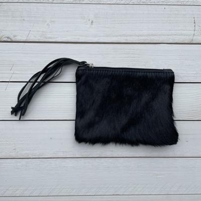 Tas Kim Springbokhuid zwart 16x12cm