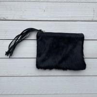 Tas Kim Springbokhuid zwart 16x12cm