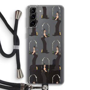 Pop Some Kim: Samsung Galaxy S21 Plus Transparant Hoesje met koord