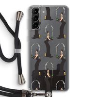 Pop Some Kim: Samsung Galaxy S21 Plus Transparant Hoesje met koord