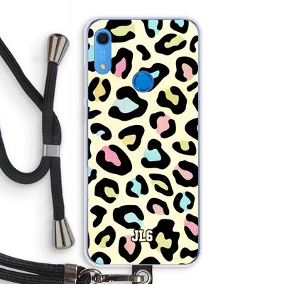 Leopard pattern: Huawei Y6s Transparant Hoesje met koord