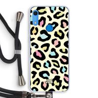 Leopard pattern: Huawei Y6s Transparant Hoesje met koord