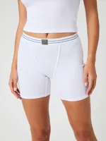Dames boxershort lange pijpjes - Original rib boxer