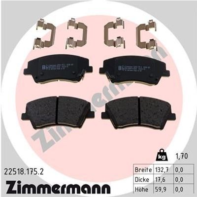 Remblokkenset, schijfrem 225181752
