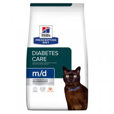Hill&apos;s Prescription Diet M/D Diabetes Care kattenvoer met kip 3 x 3 kg