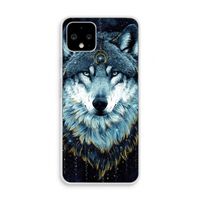 Darkness Wolf: Pixel 4 Transparant Hoesje