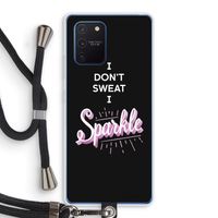 Sparkle quote: Samsung Galaxy Note 10 Lite Transparant Hoesje met koord