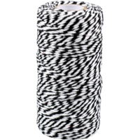 Koord | 100m | katoen | zwart/wit