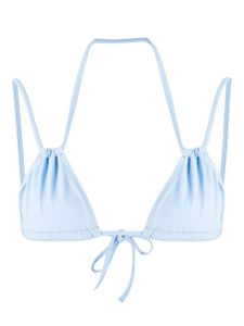 BONDI BORN haut de bikini Mia à bonnets triangles - Bleu