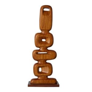 "HKliving Sculpture Ornament - Carved Wood "