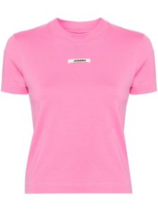 Jacquemus t-shirt Gros Grain à patch logo - Rose