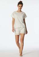 Schiesser Schiesser Pyjama Short off-white 182536 38/M Schiesser Schiesser Pyjama Short off-white 182536 38/M