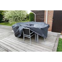 Nature Tuinmeubelafdekhoes voor ronde tafel en stoelen afdekking 6030601