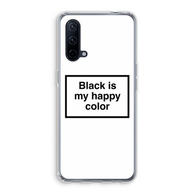 Black is my happy color: OnePlus Nord CE 5G Transparant Hoesje