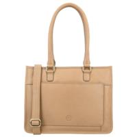 Hide & stitches jura leren schoudertas-Sand