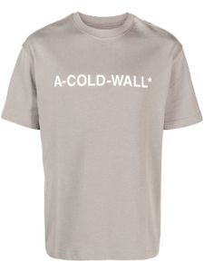 A-COLD-WALL* t-shirt en coton à logo imprimé - Gris