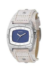 Horlogeband Fossil BG2044 Onderliggend Leder Beige 24mm