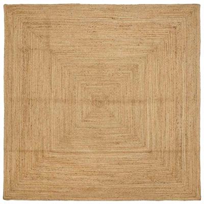 Tapijt Beige 240 x 240 cm Jute