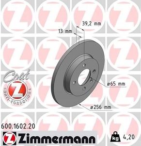 Remschijf Coat Z 600160220