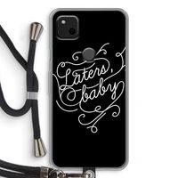 Laters, baby: Pixel 4a Transparant Hoesje met koord
