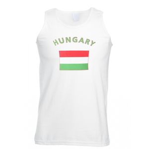 Witte heren tanktop Hongarije