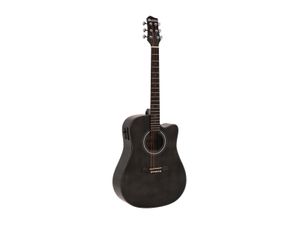 DIMAVERY STW-90 Western Guitar, vintage black