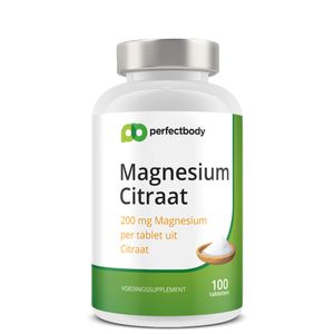 Perfectbody Magnesium Citraat Tabletten - 100 Tabletten