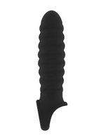 No.32 - Stretchy Penis Extension - Black - thumbnail