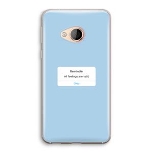 Reminder: HTC U Play Transparant Hoesje